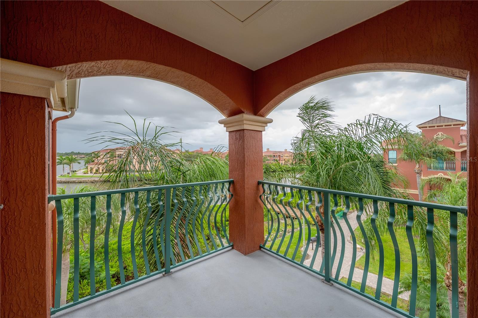 View of Front Door, community, and cove