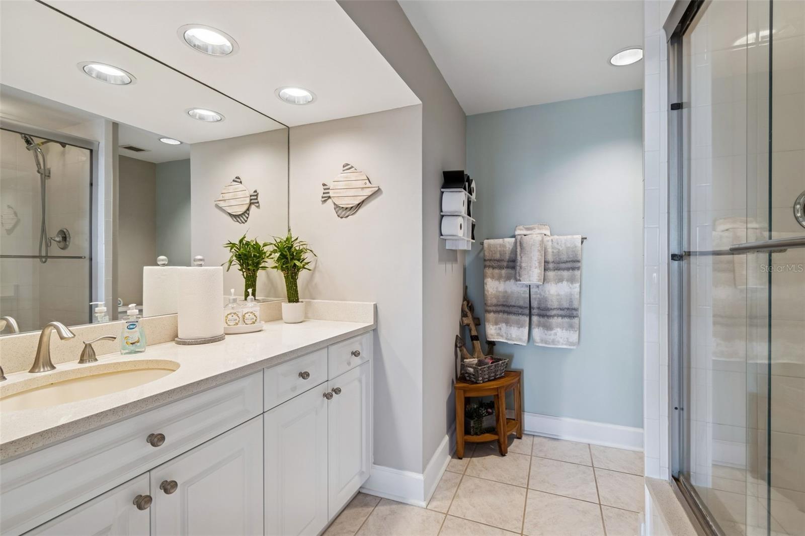 Spare bathroom with shower