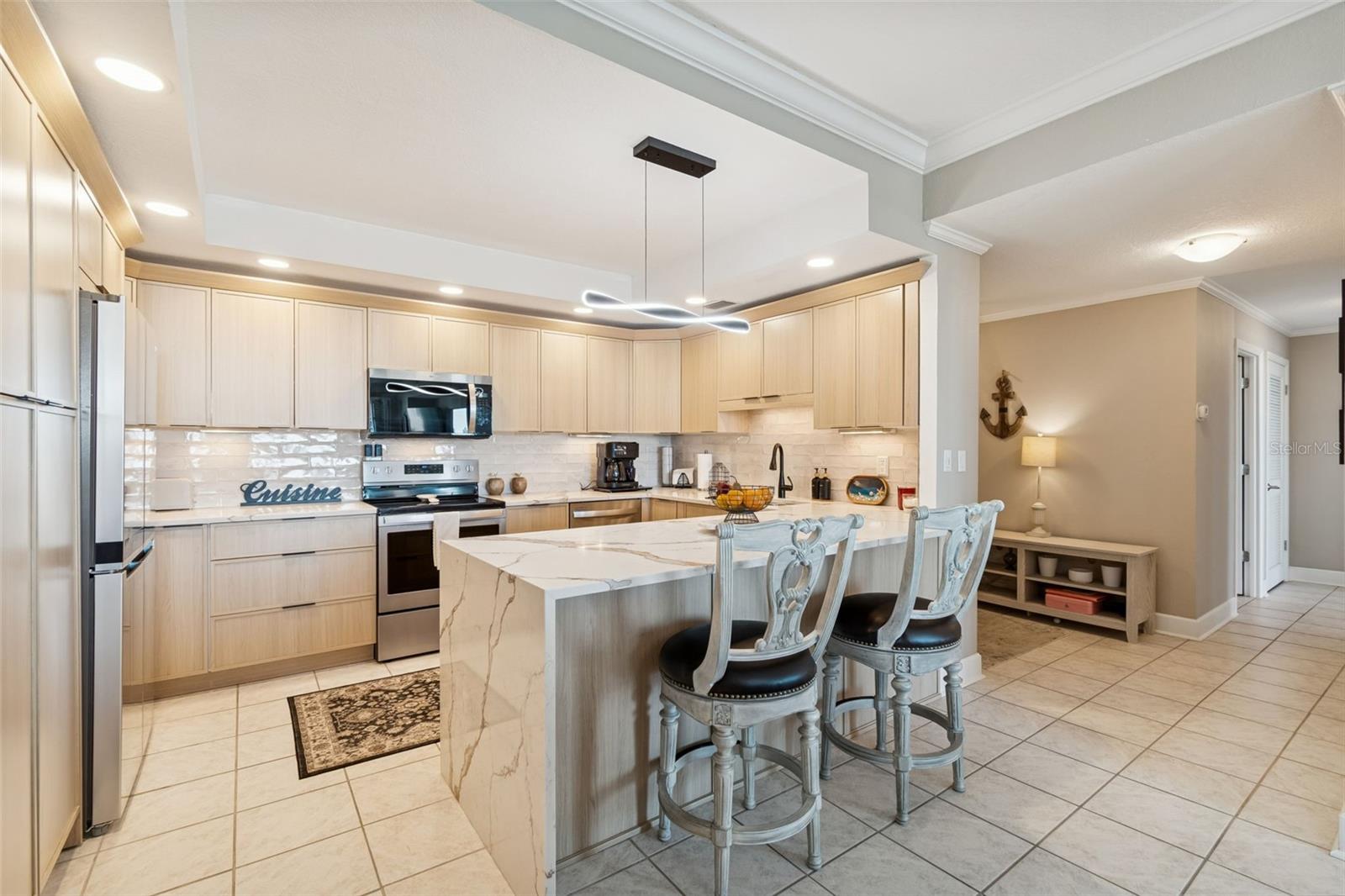 Newly remodeled kitchen