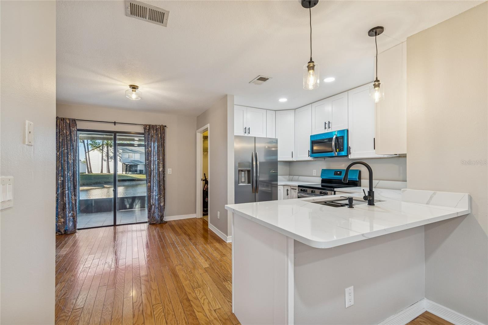 Love the new appliances w/counter depth fridge!