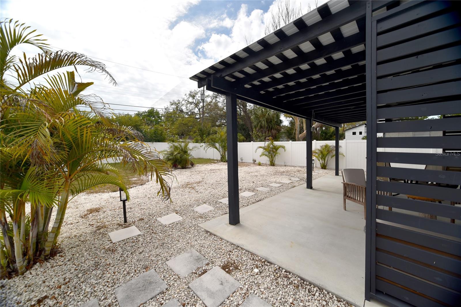 Backyard landscaping