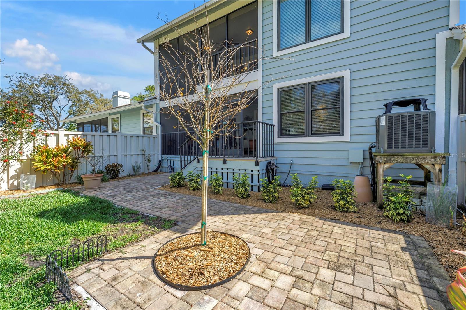 Spacious Paver Patio, Grassy Space