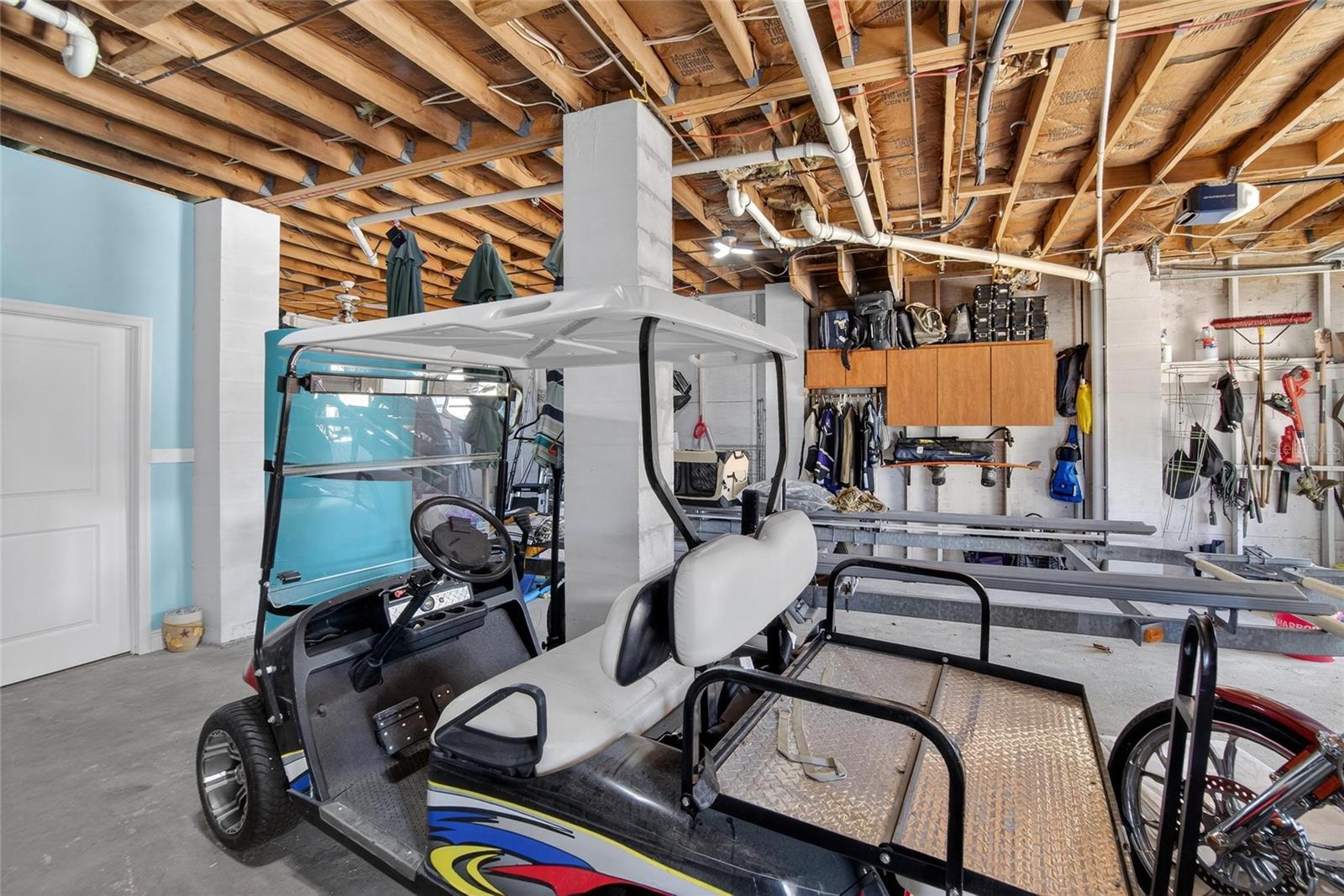 This golf cart is negotiable.