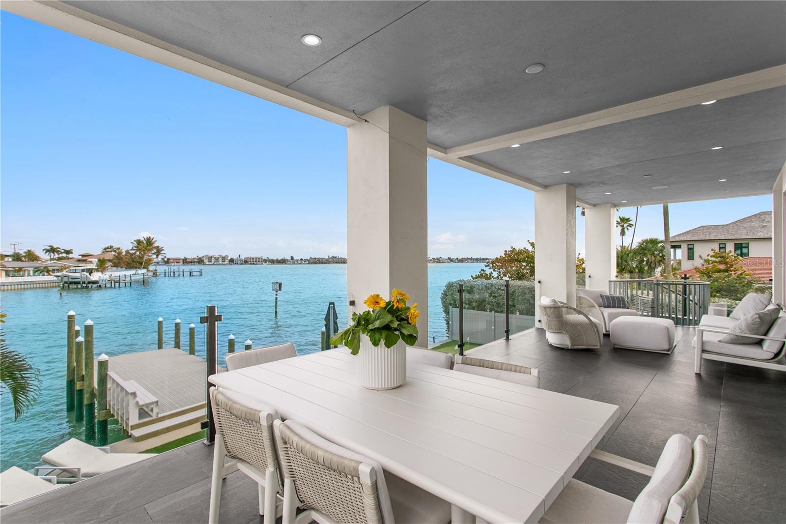 Standing on the second level balcony looking southeast