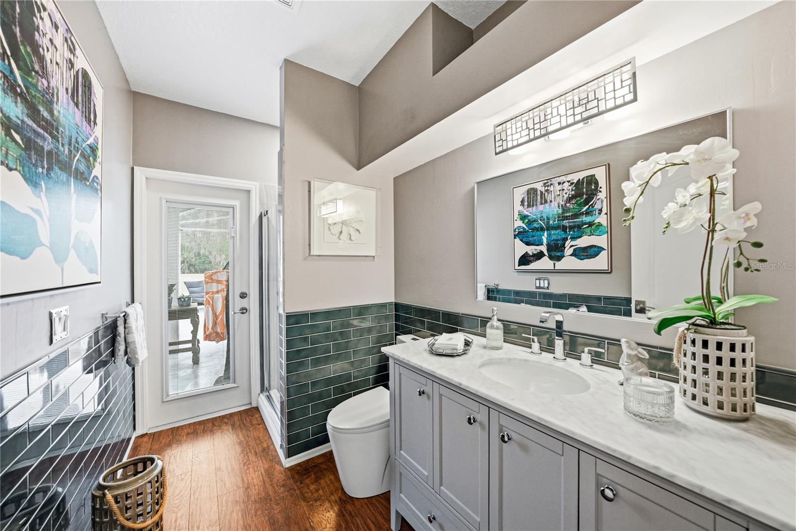 Remodeled Downstairs Full Bath for 5th Bedroom/Office/InLaw Suite & Pool Bath