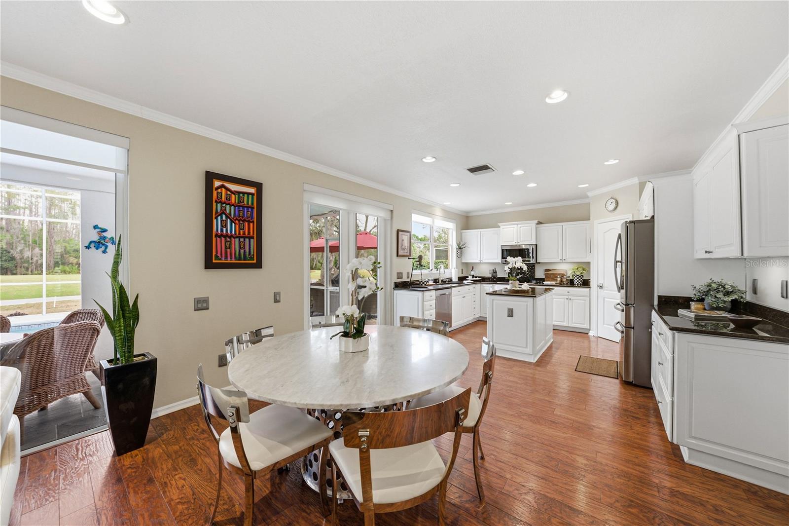 In Formal Eat In Kitchen with Laminate Floors