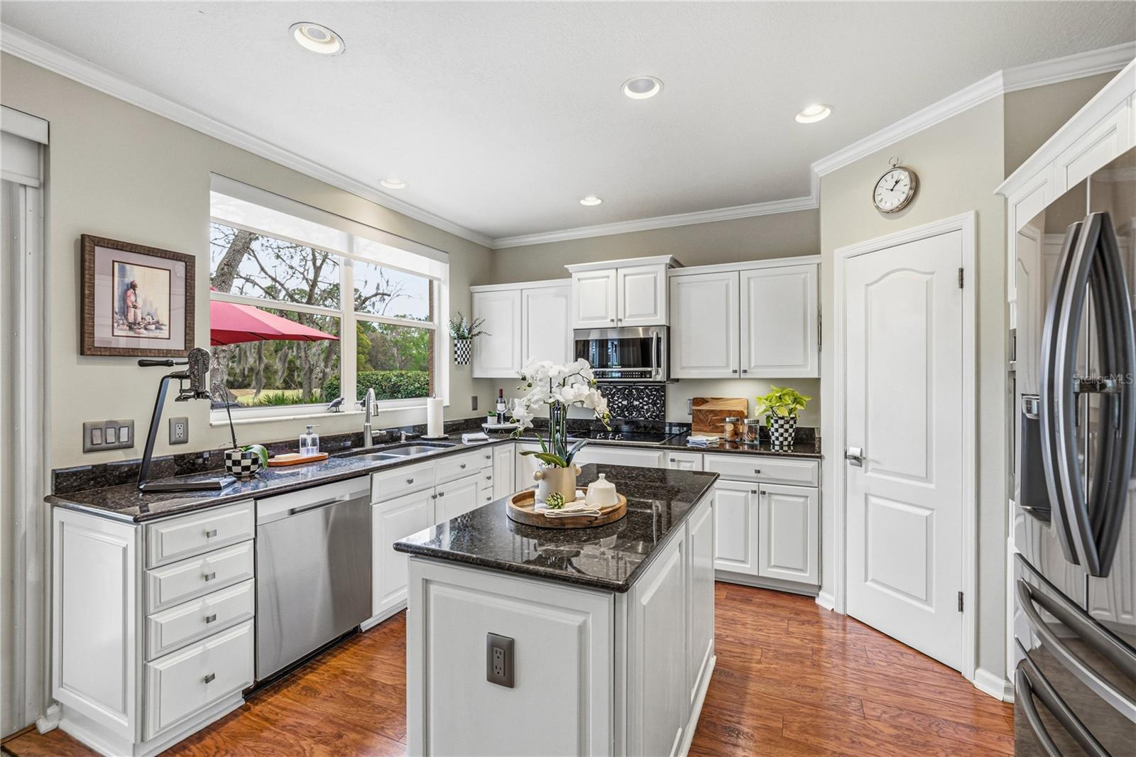 Remodeled Kitchen with Built in Stainless Appliances