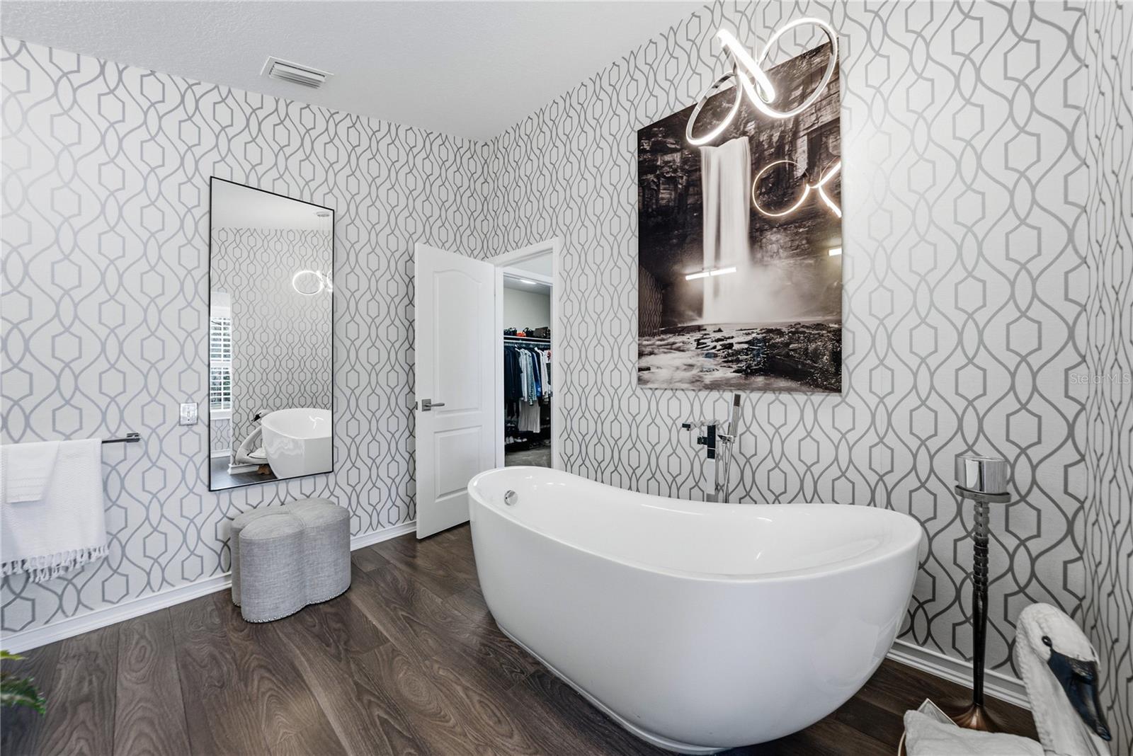 Remodeled Primary Bath with Large Soaking Tub