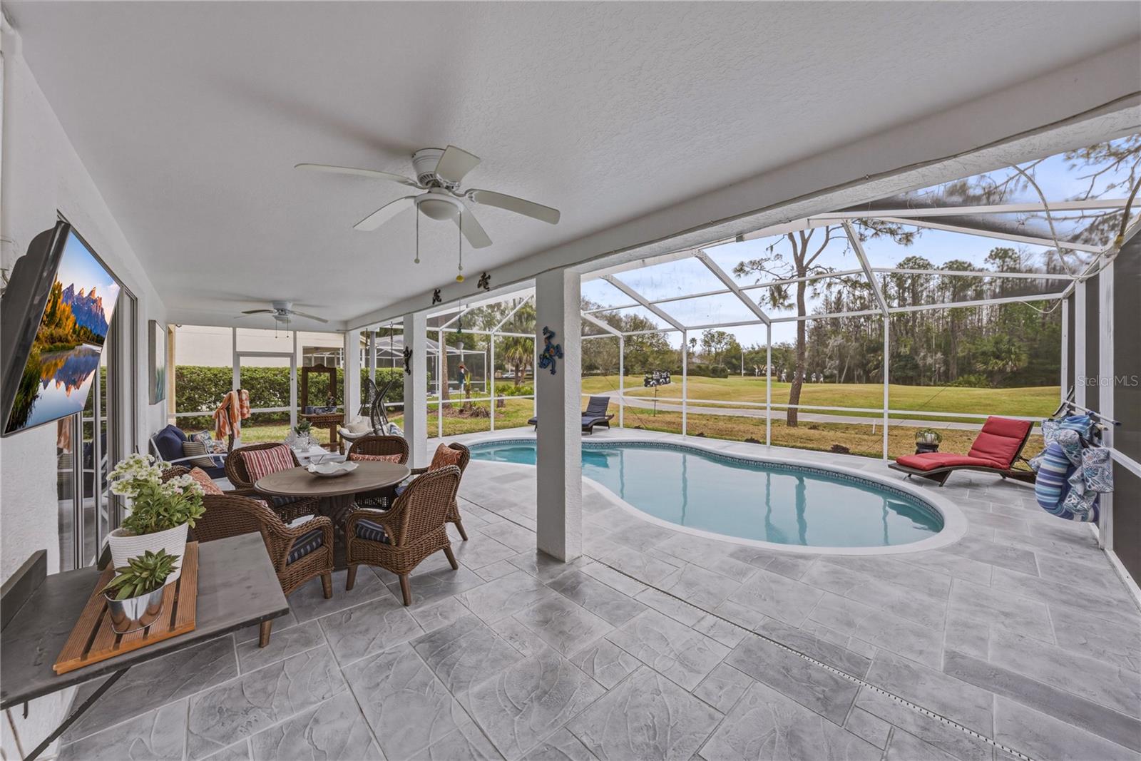 Covered Lanai and Pool