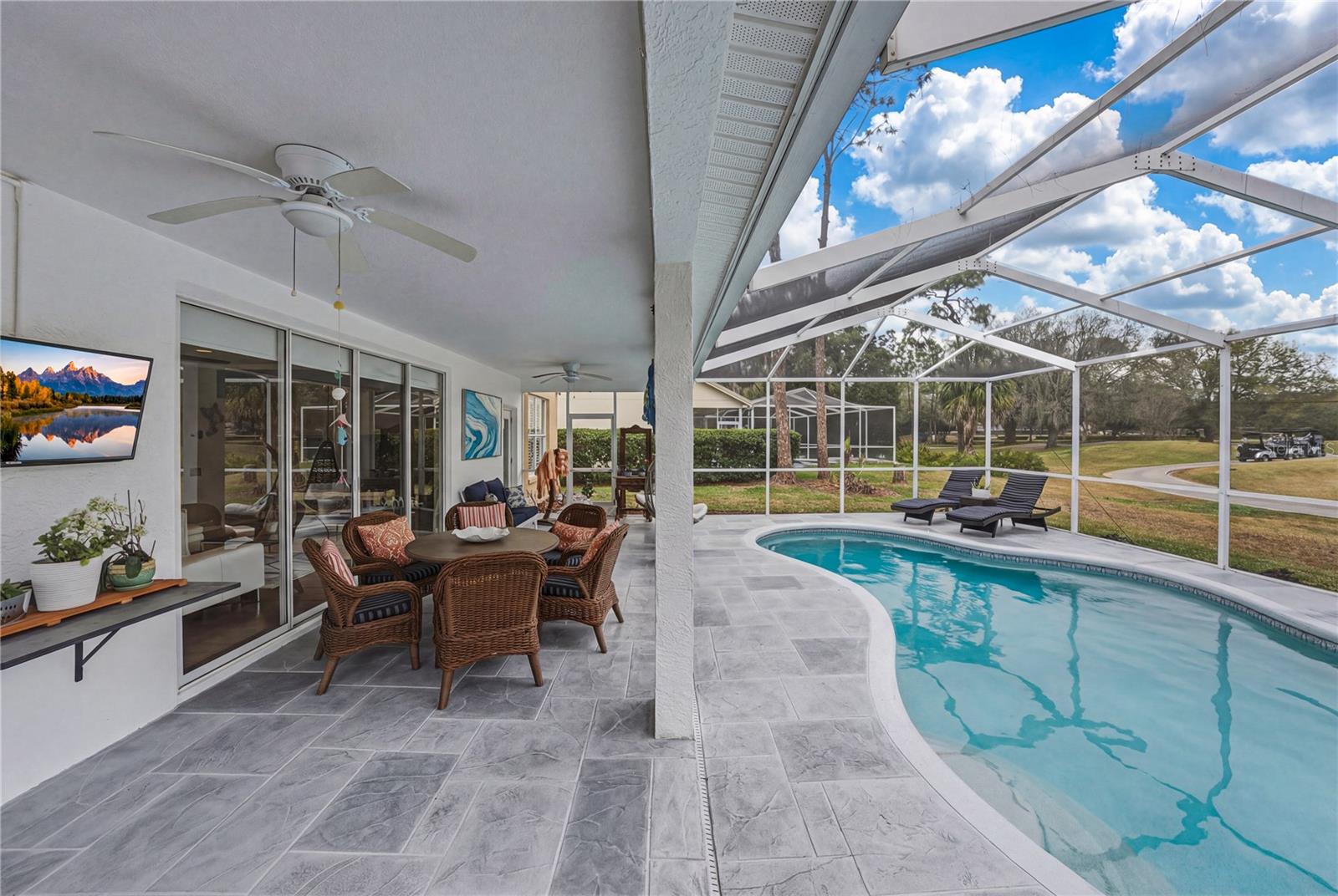 Covered Lanai and Pool