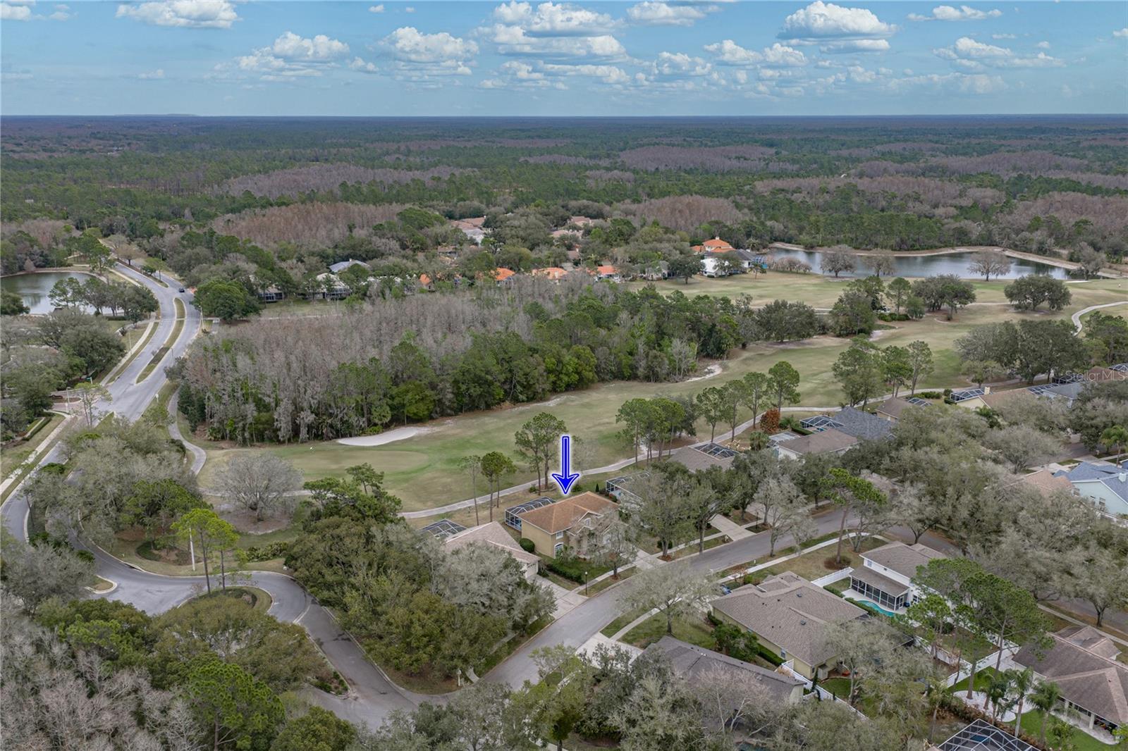 Golf Course Lot with Private Wooded Backdrop