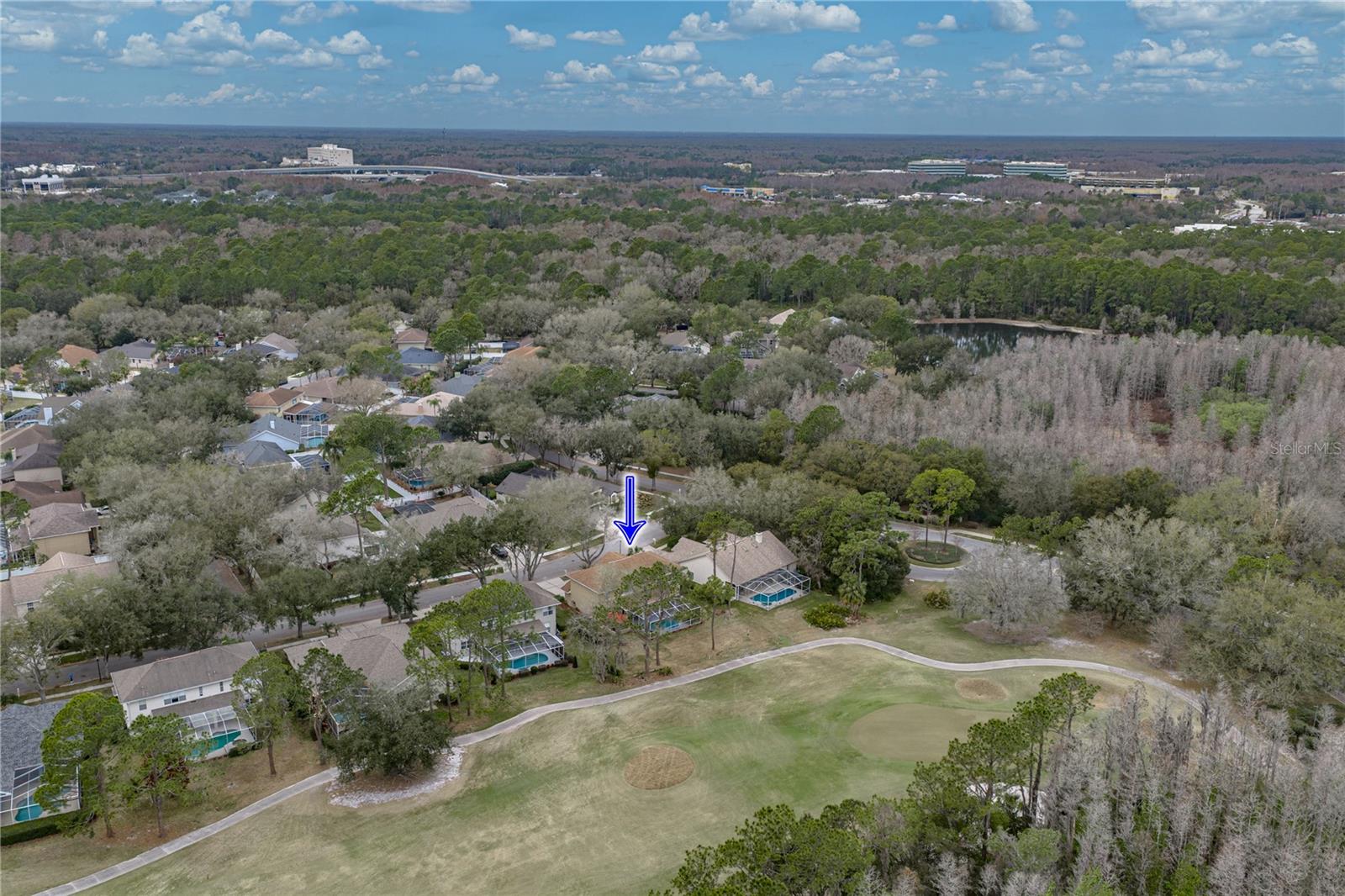 Golf Course Lot with Private Wooded Backdrop