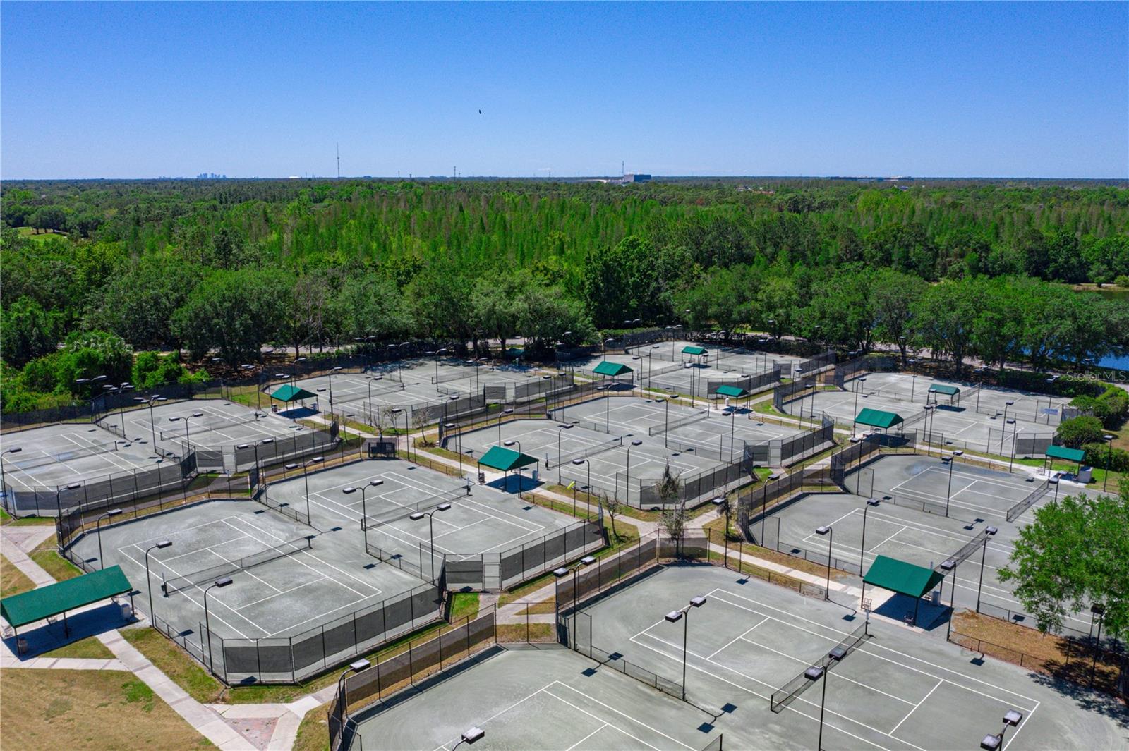 17 Har Tru Lighted Tennis Courts