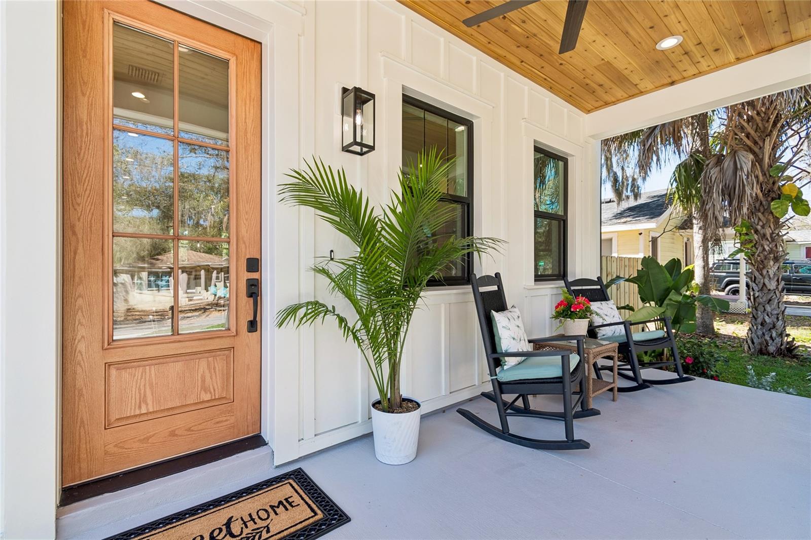 Front porch is fun for holiday decorating!