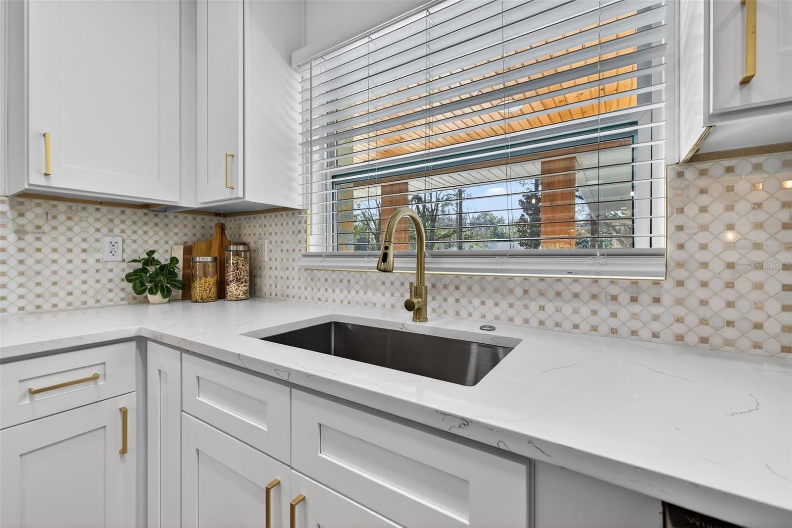 Stunning MARBLE tile backsplash and custom finishes