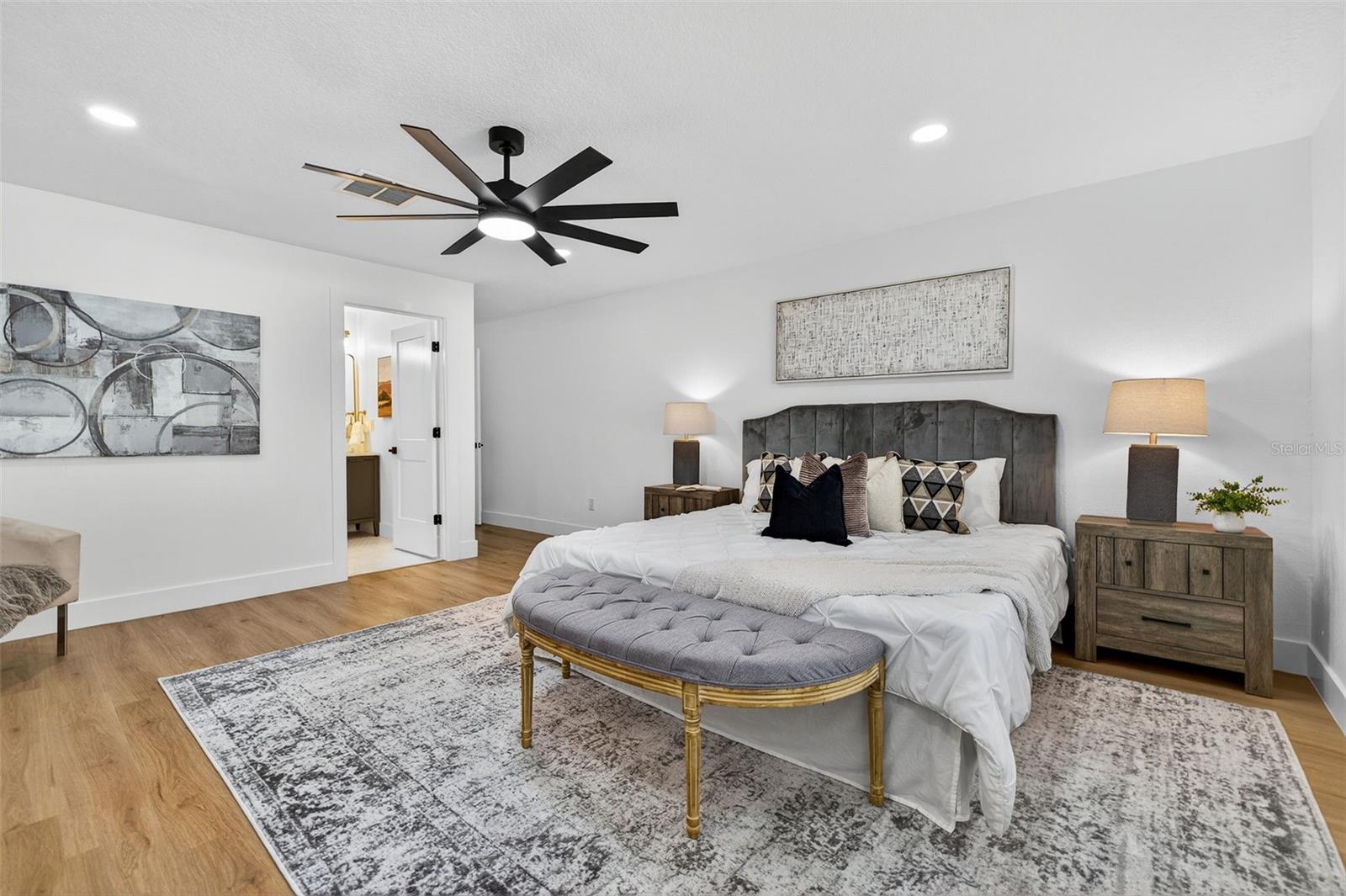 Oversized PRIMARY SUITE with room to truly unwind