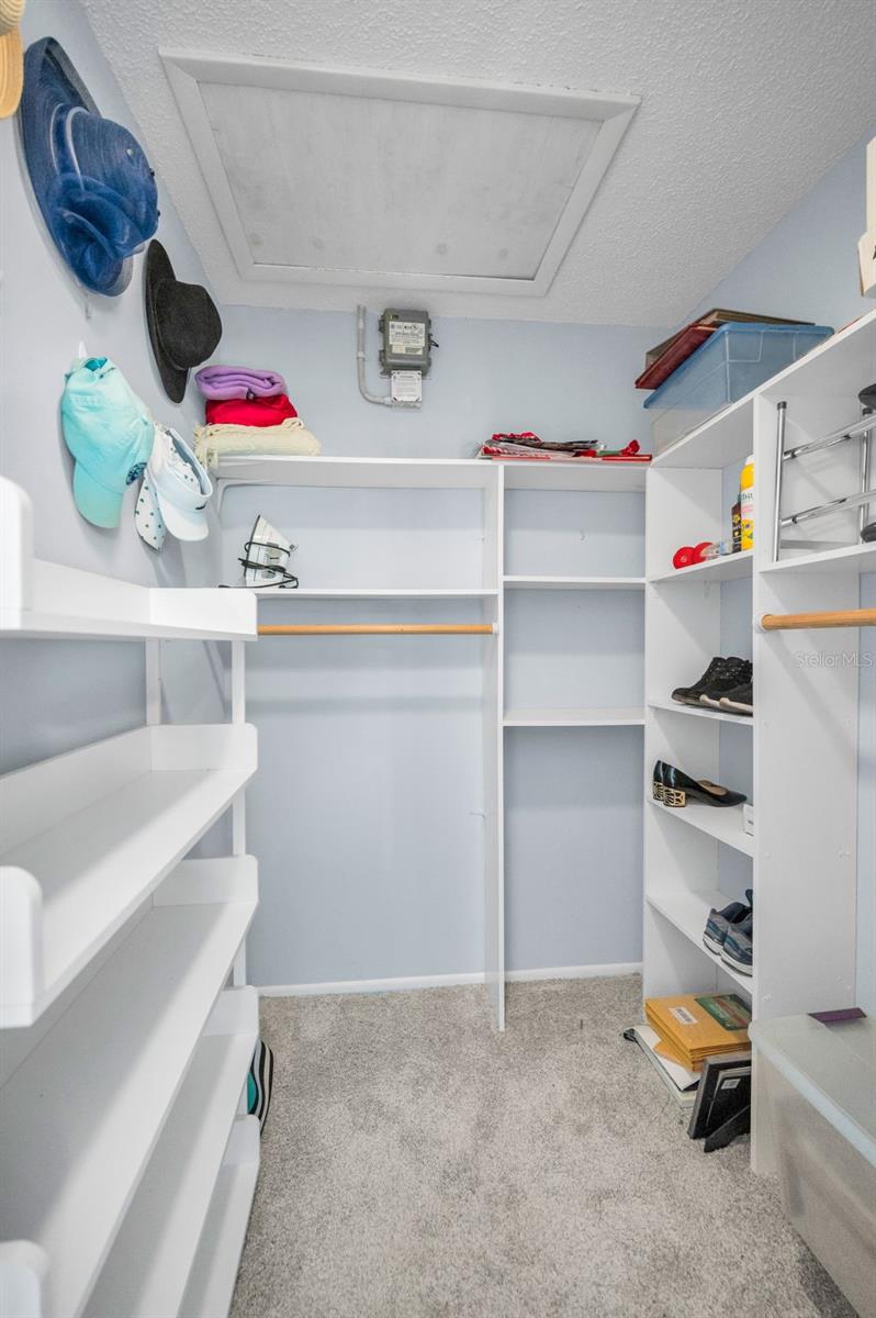 Primary walk-in closet
