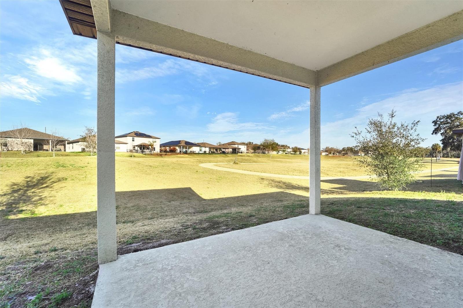 Open space view backyard