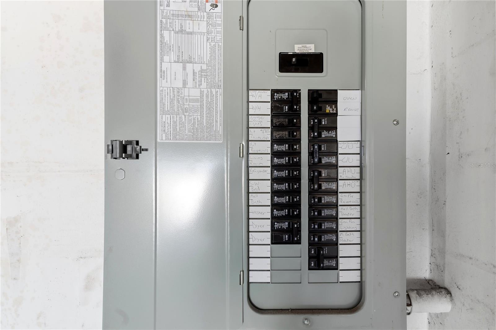 Updated electrical panel