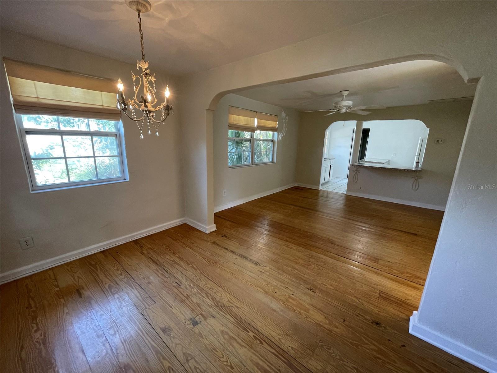 Main house 2 Br. unit Living room