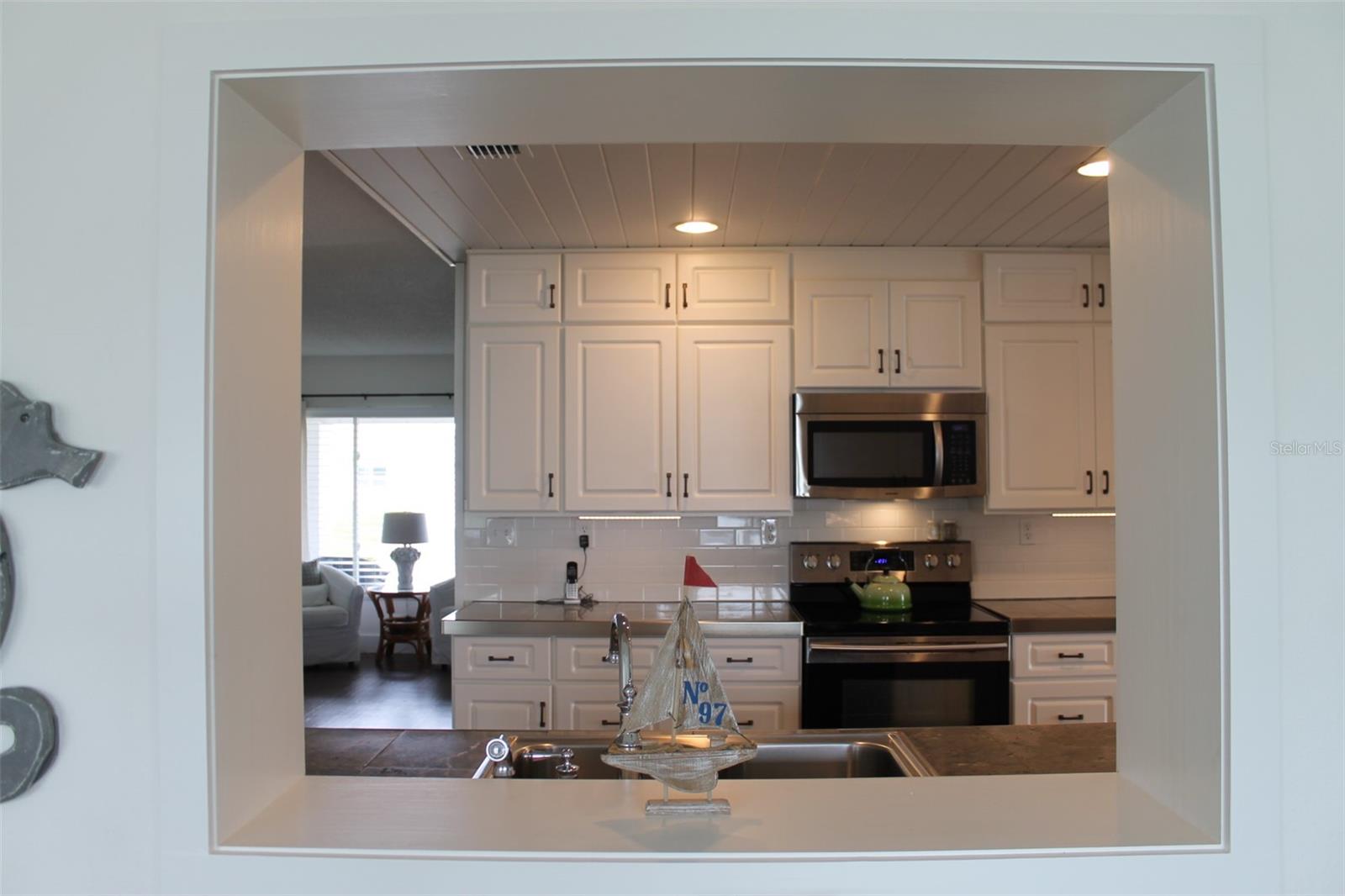 Kitchen View from Pass Thru