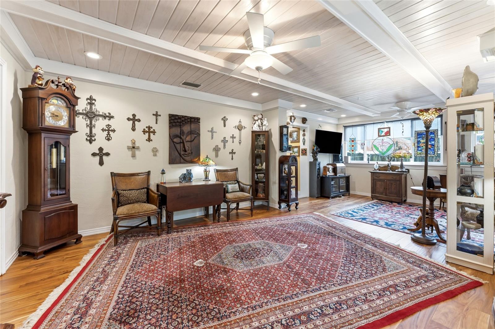 combined living room and dining room