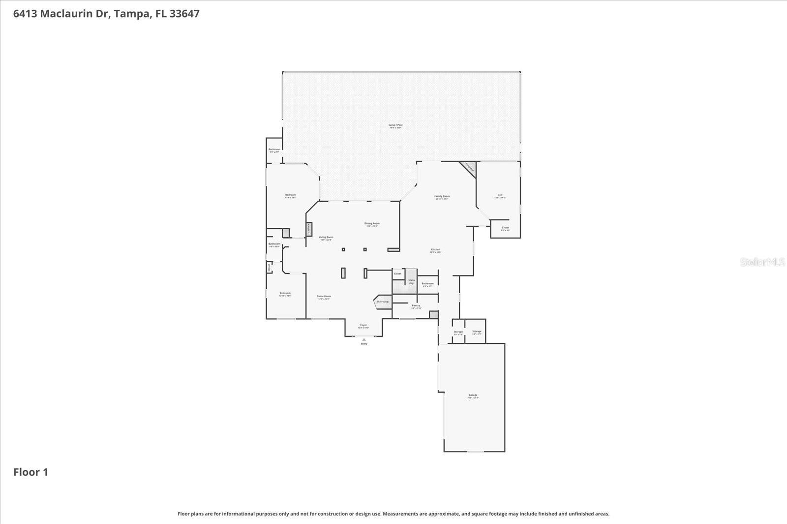 Floor Plan 3d Floor Media Room