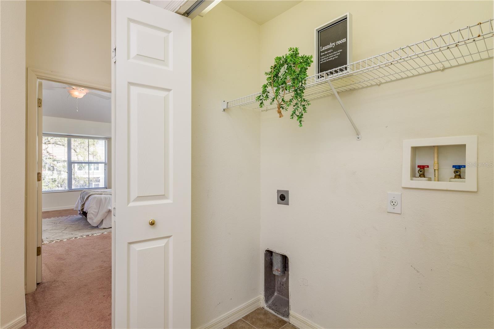 Washer/Dryer Closet Upstairs!