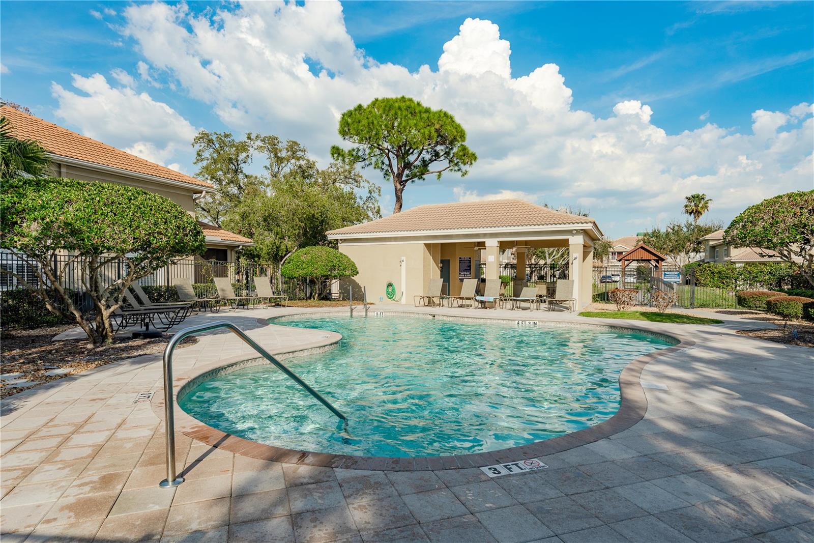 Community Pool Steps from your front and back door!