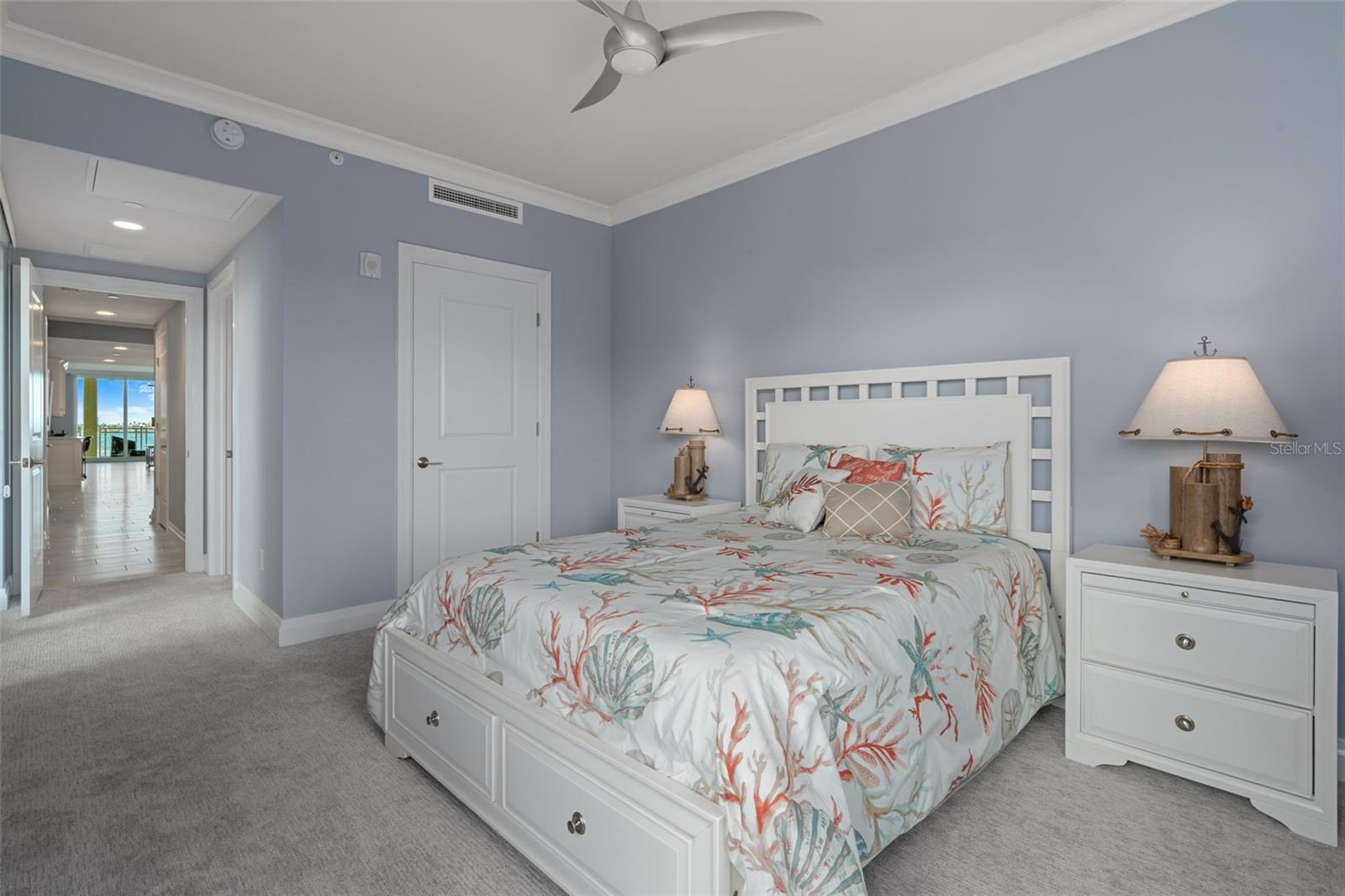 The 3rd bedroom with ensuite bath.