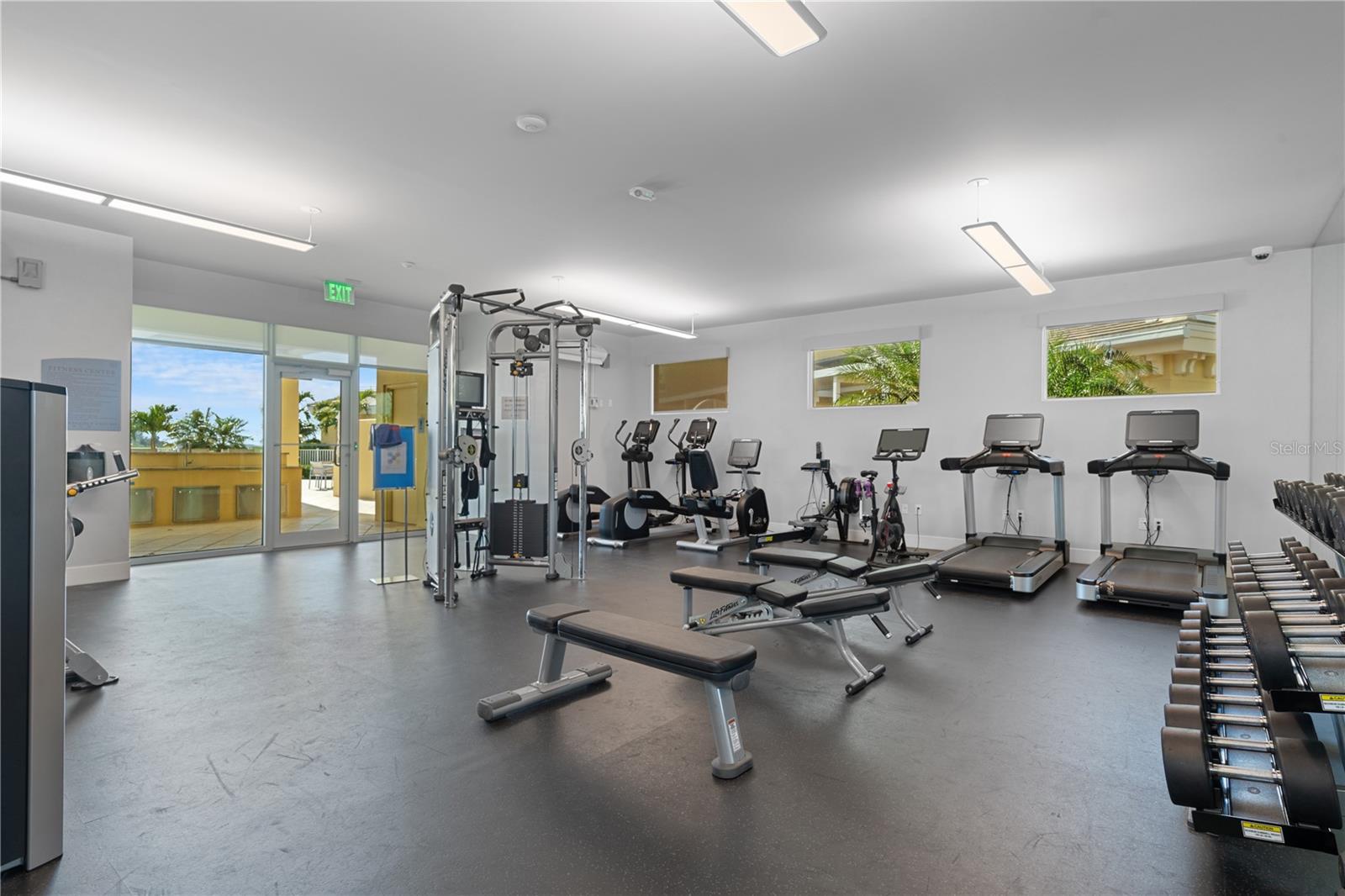 Community fitness facility.