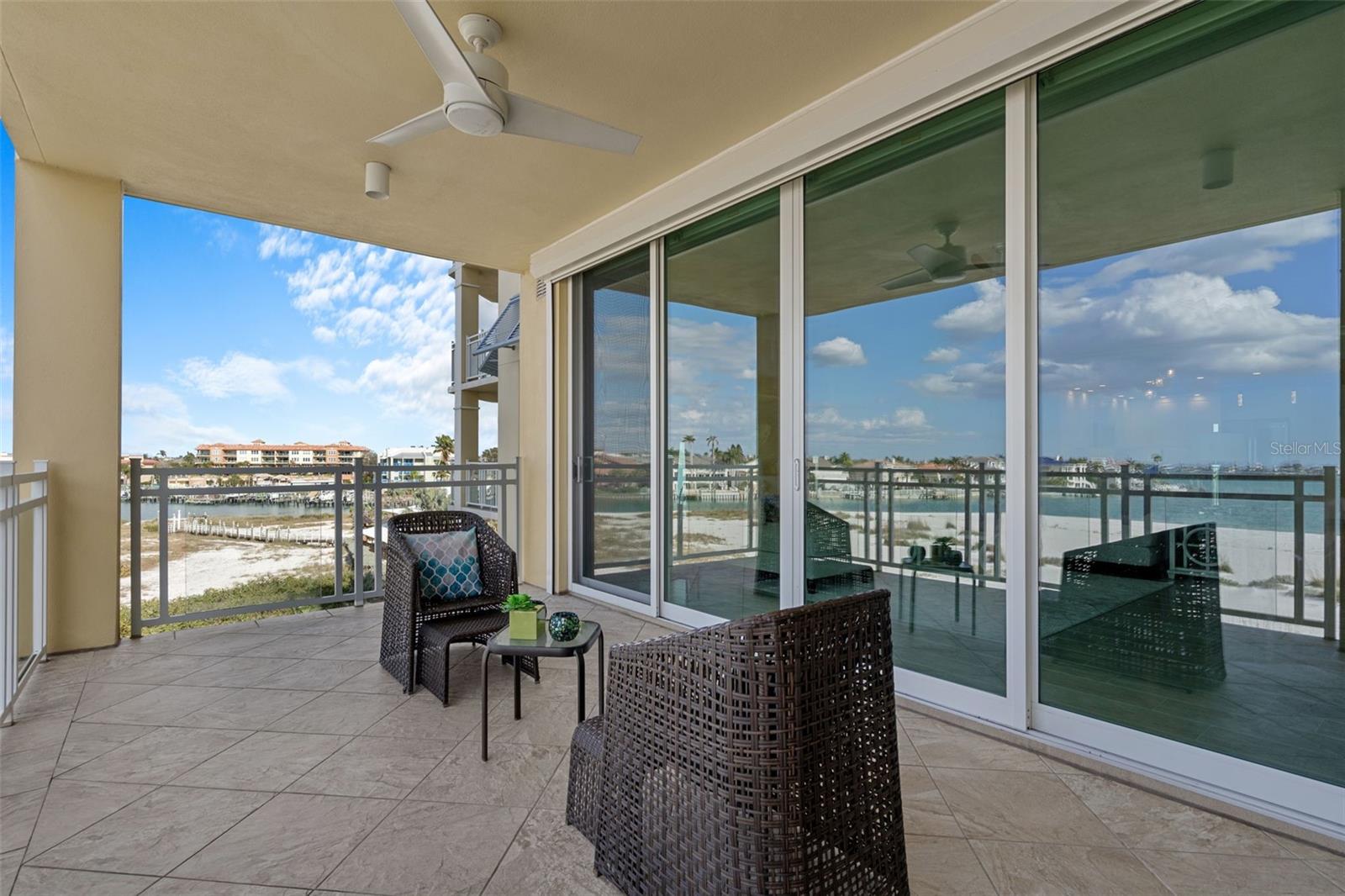 Balcony located off great room.