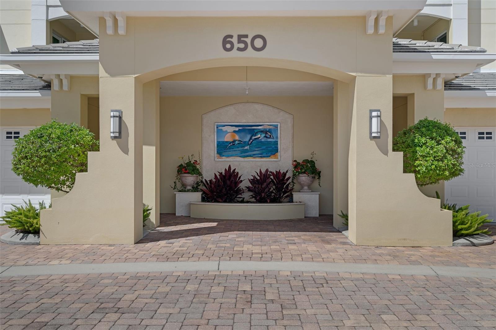 650 Collany Road is situated to the right after entering through the secure gate.
