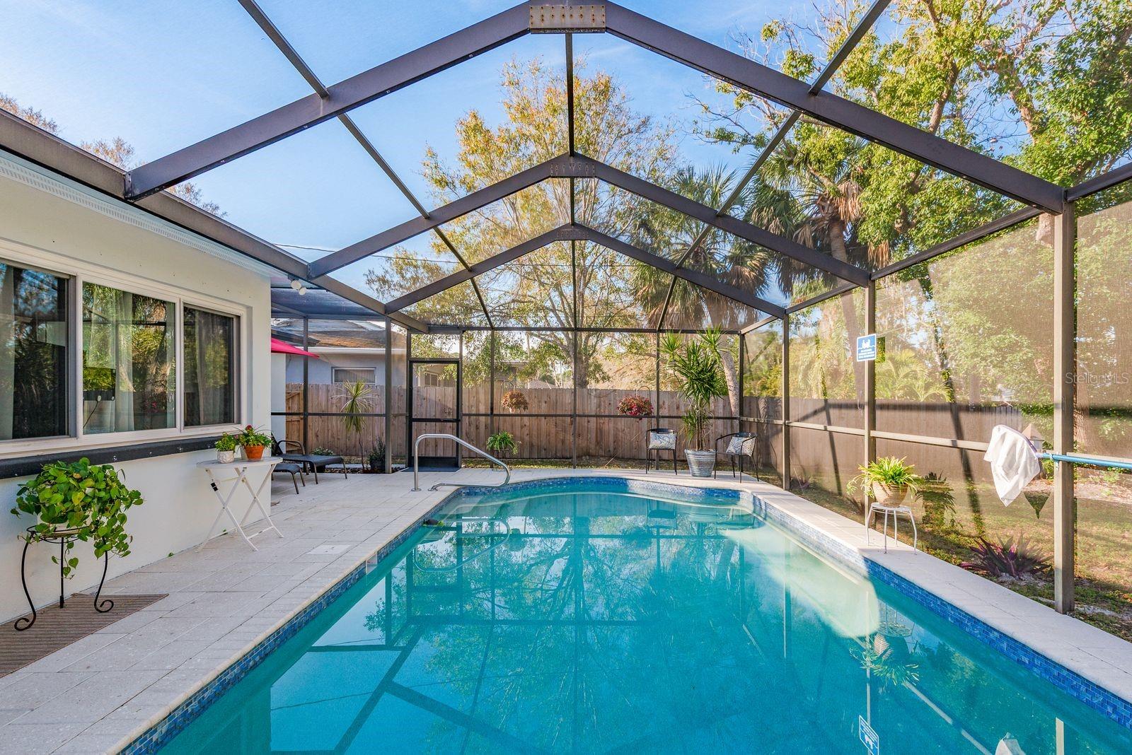 Enjoy your backyard oasis here in Dunedin Florida!