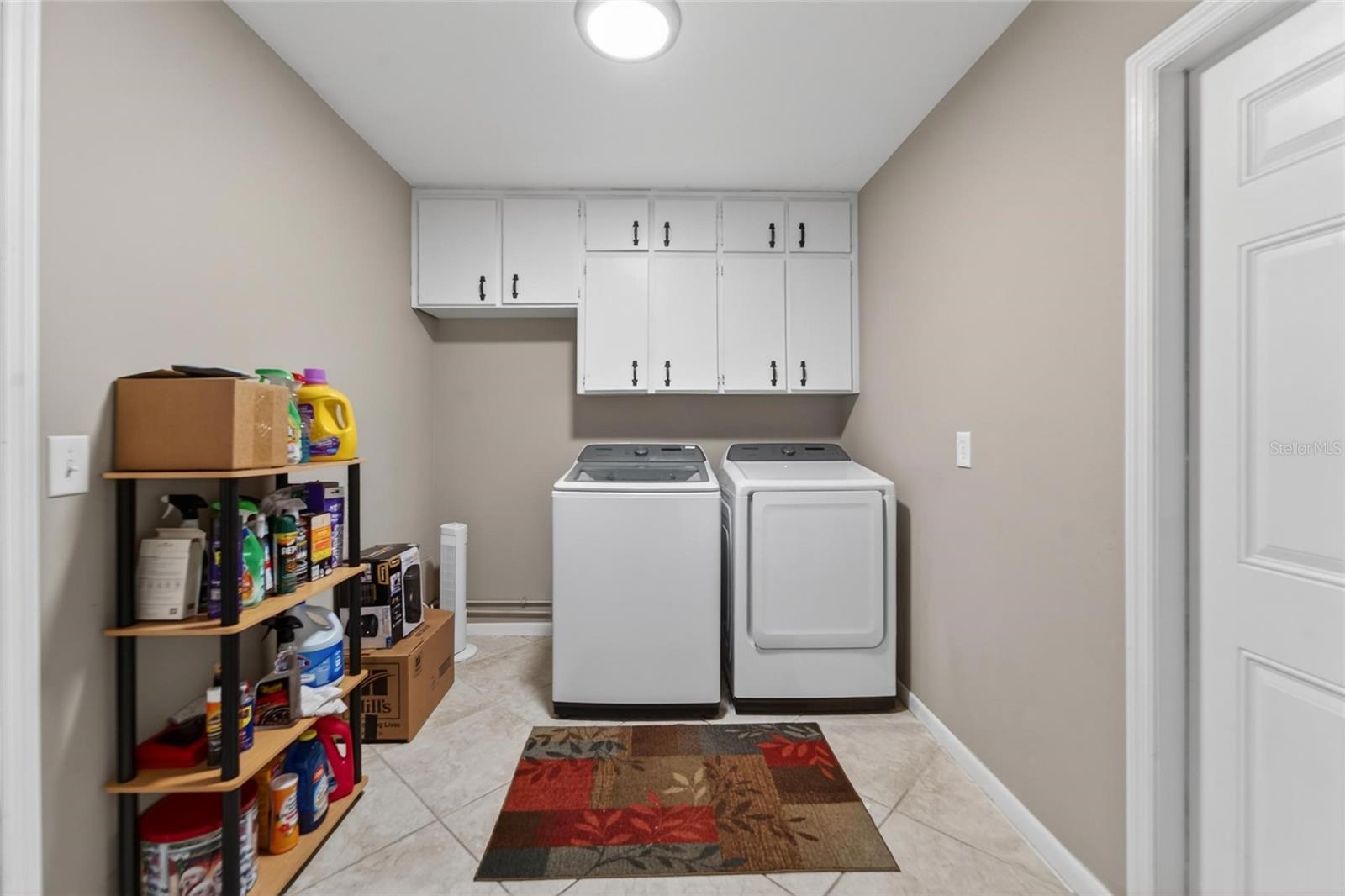 Ample laundry room off of kitchen