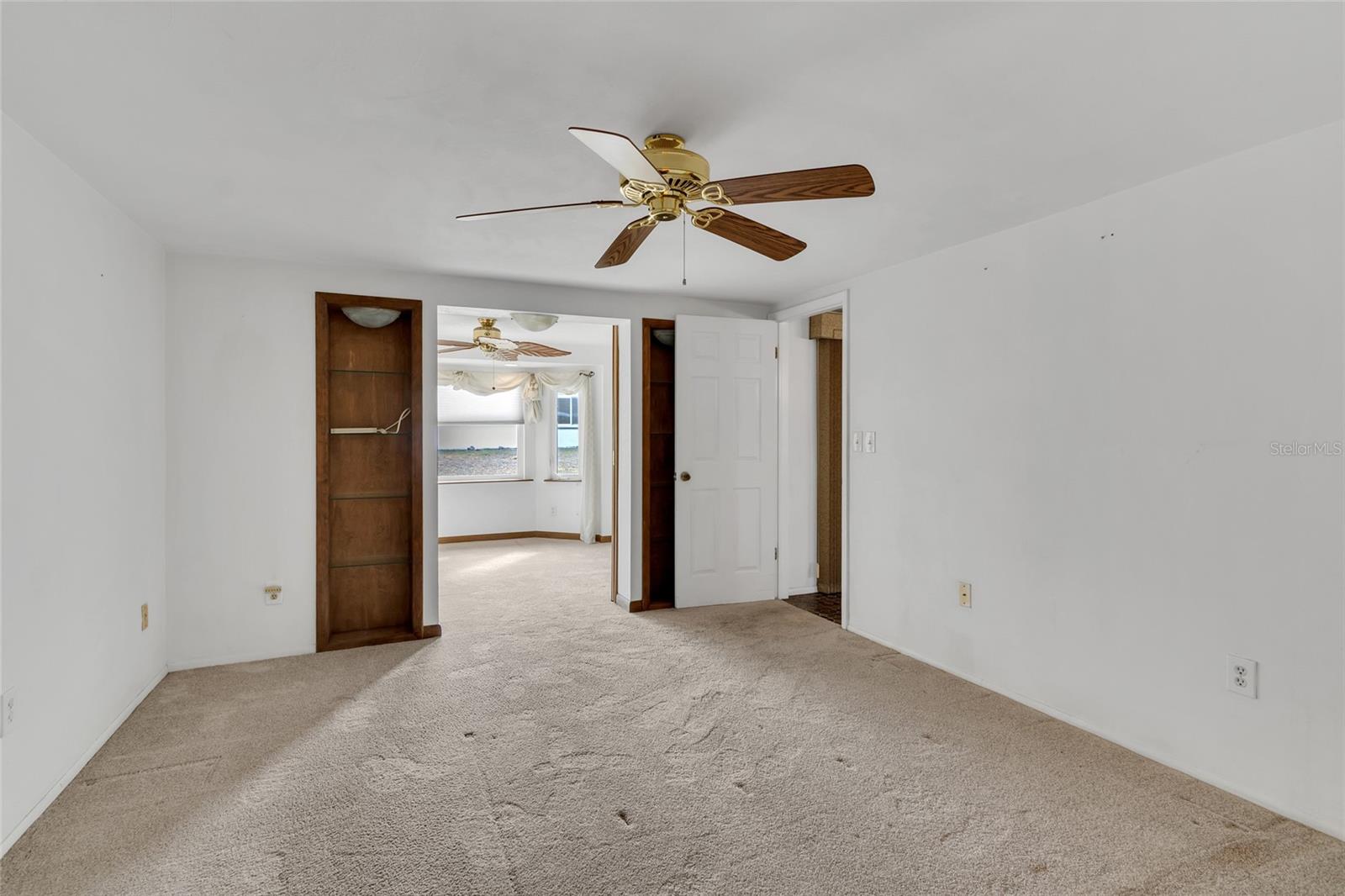 Primary suite with view of office/bonus room