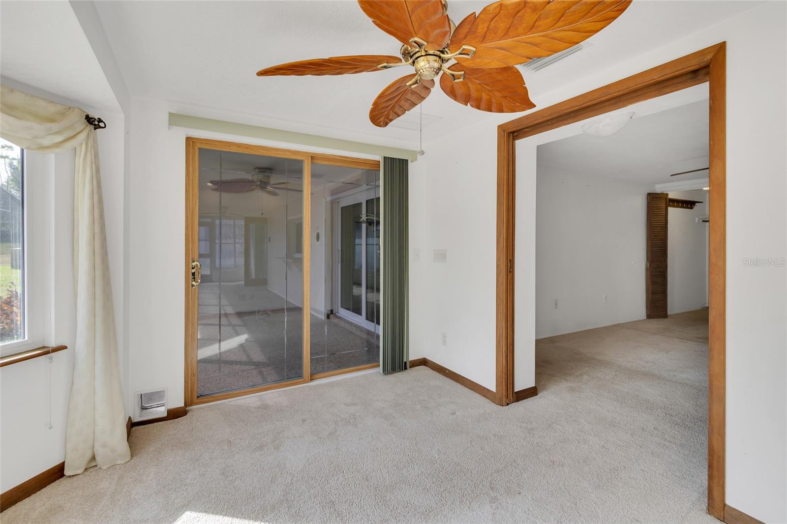 Primary suite Office with slider to porch