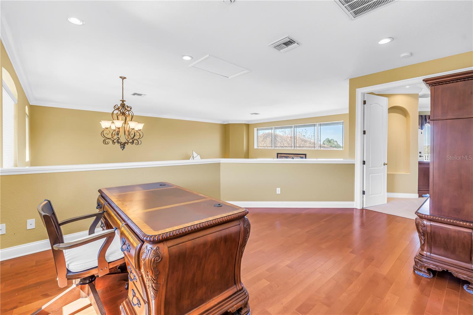 Loft office space upstairs just outside main bedroom