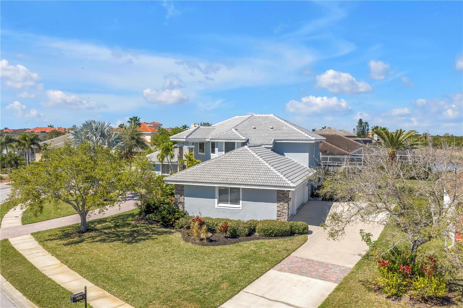 Exceptional off street parking - long driveway leads to the 3 car garage and front circular driveway