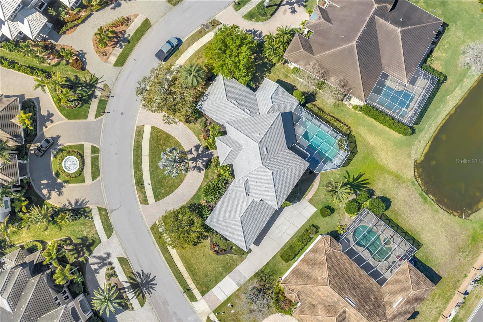 Overhead view of home