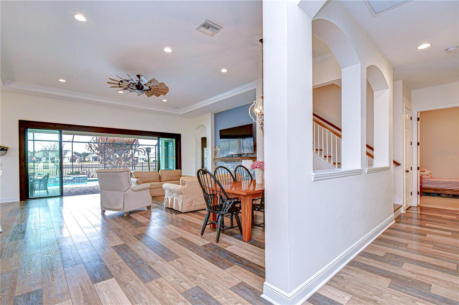 Private hall with additional bedroom!