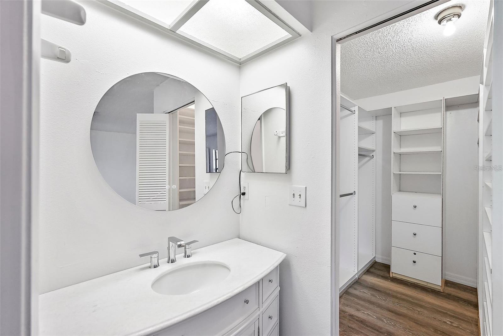 Master bath and closet