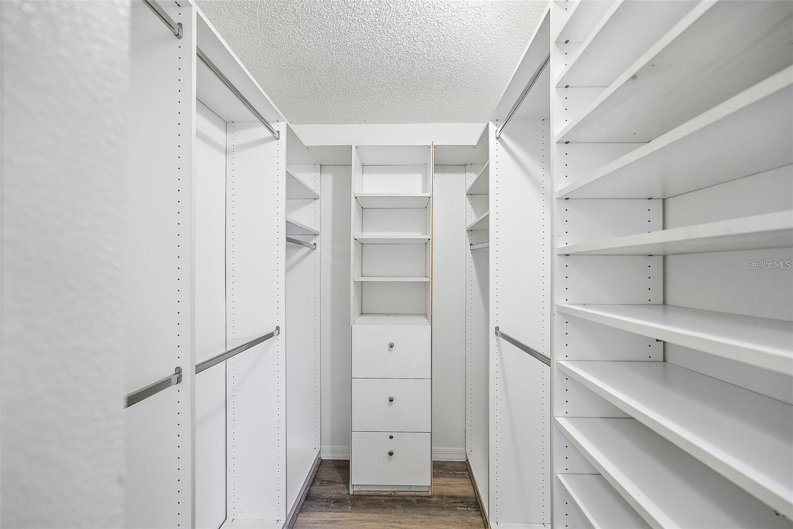 Master walk-in closet