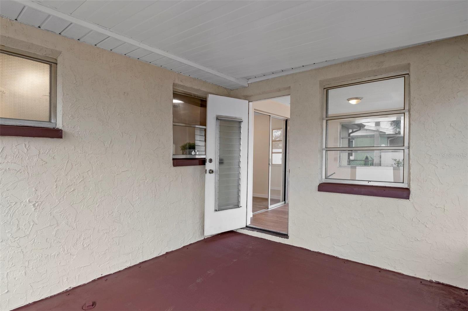 Here is another view of the screened in porch