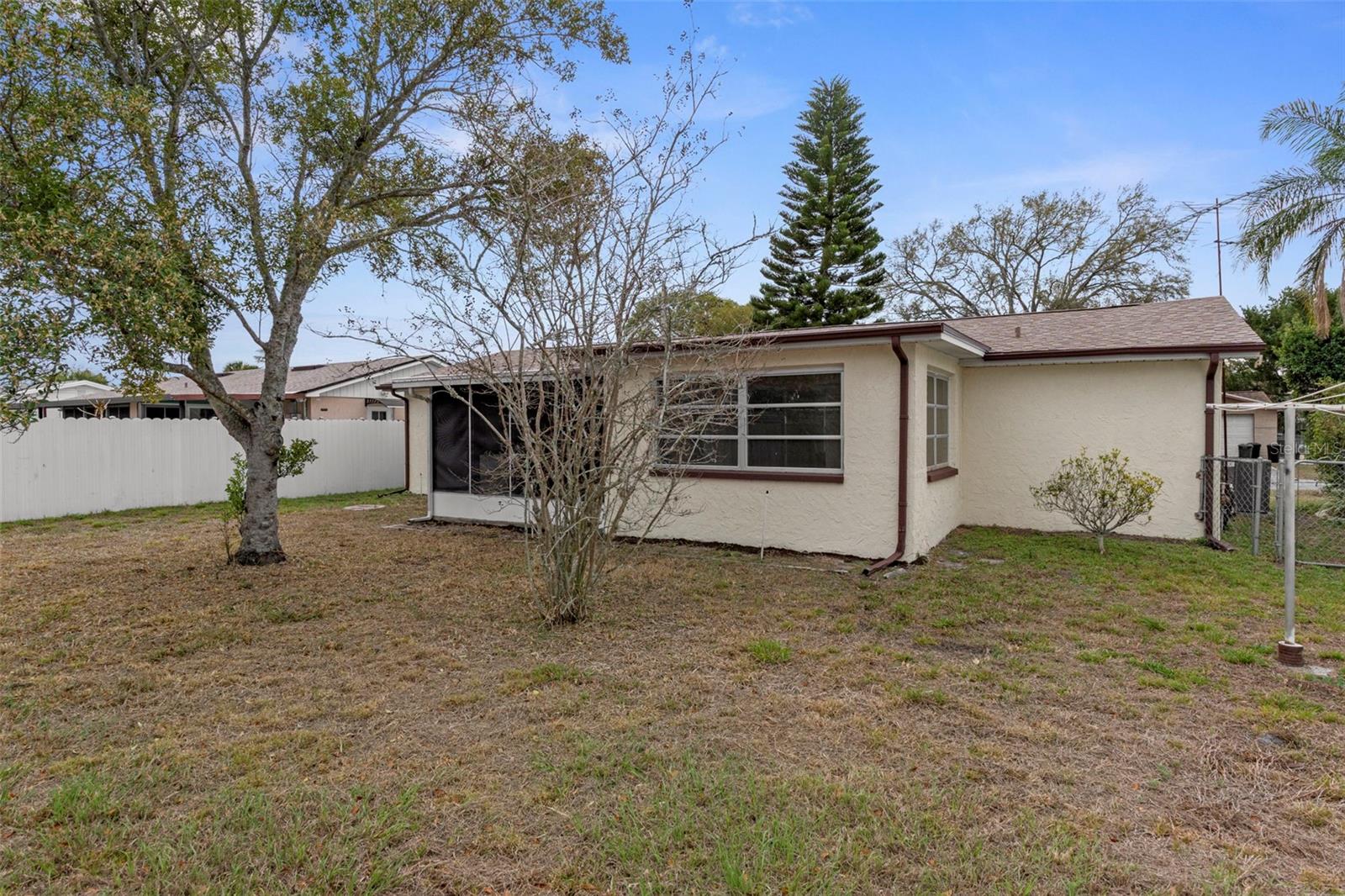 The Back Yard is Fully Fenced In