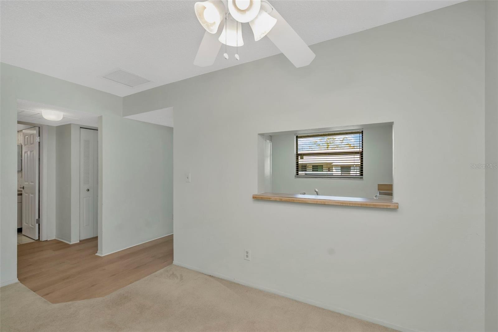 Kitchen pass through window