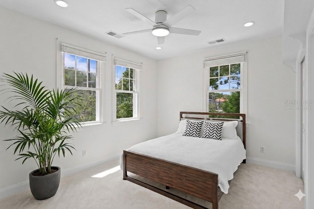 Virtually staged bedroom #4