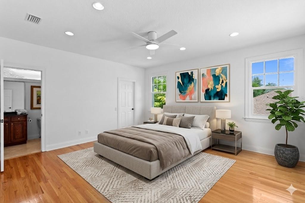 Virtually staged 5th bedroom / in-law suite