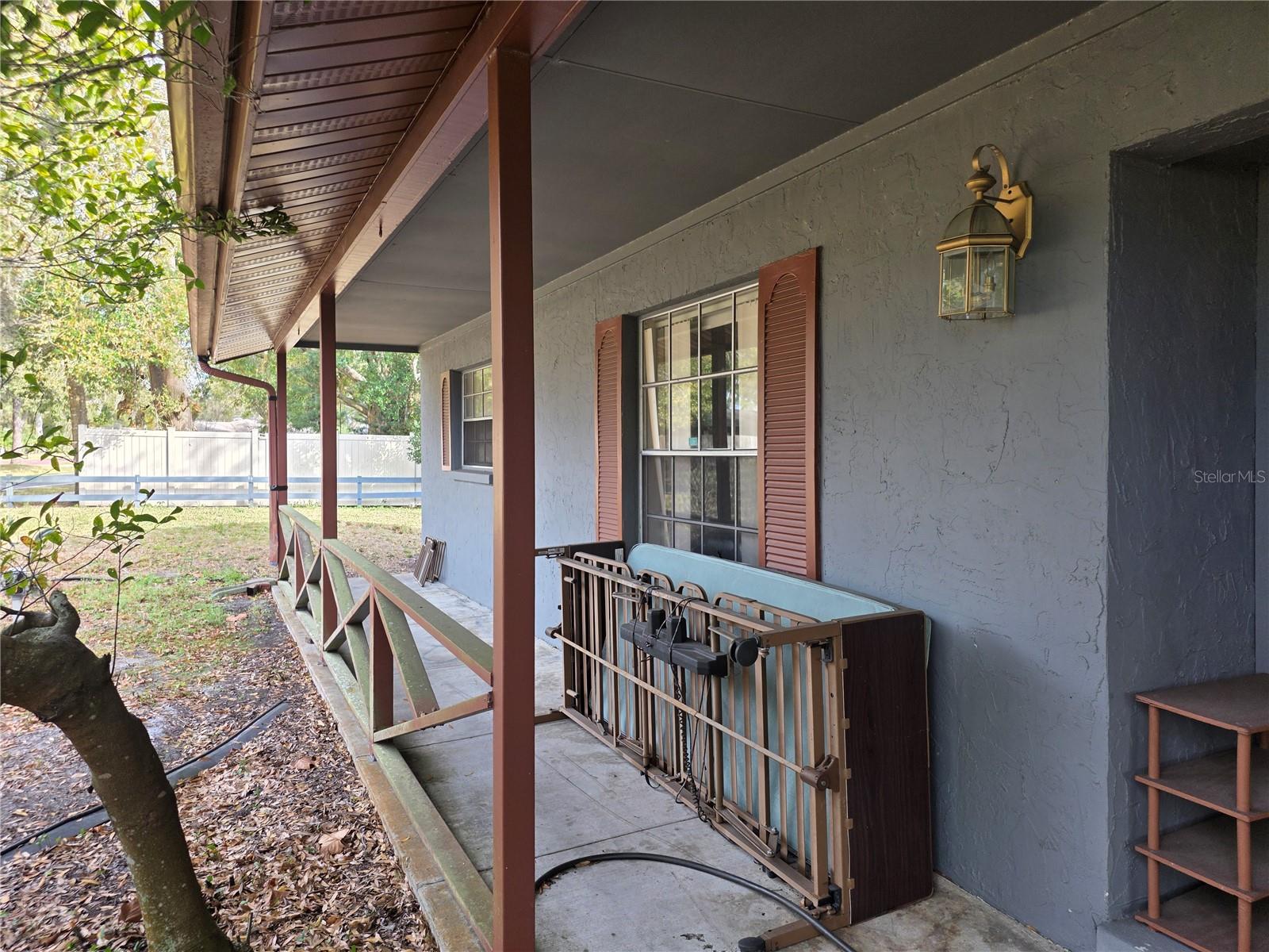 Open air front porch