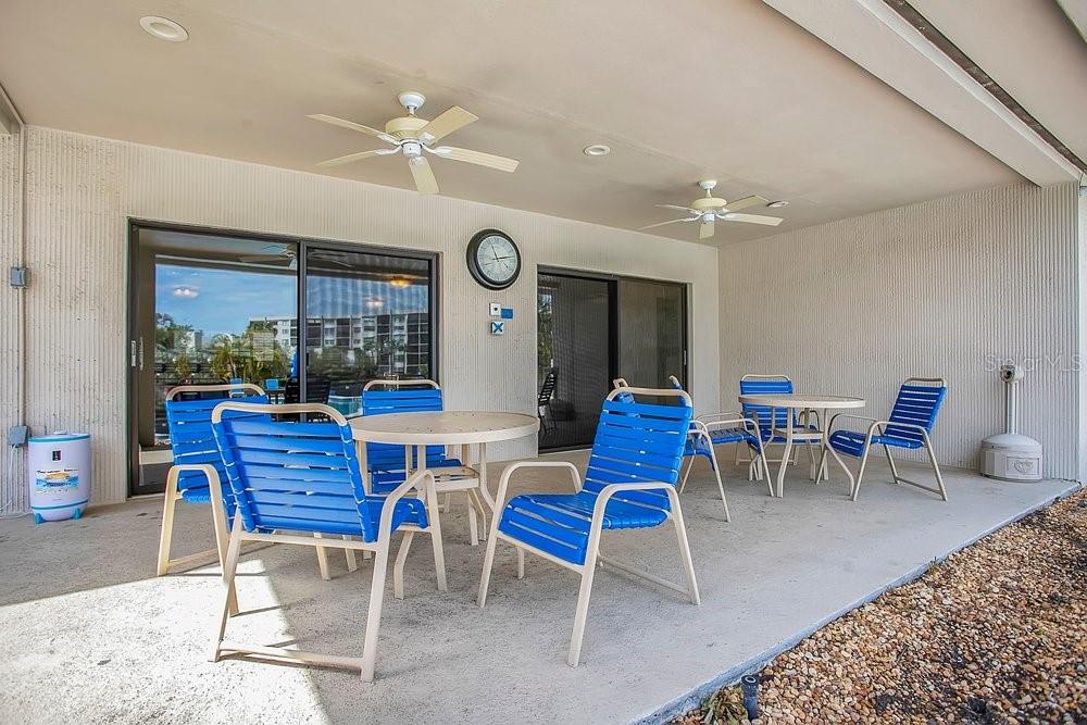 covered area at pool